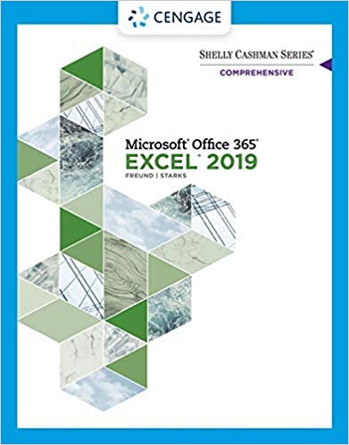 Shelly Cashman Series Microsoft Office 365 038 Excel 2019 Comprehensive