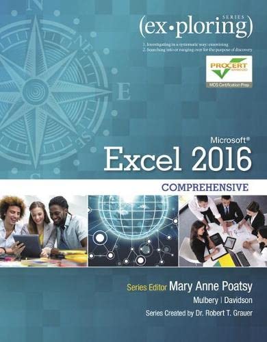 Exploring Microsoft Excel 2016 comprehensive 8211 1st