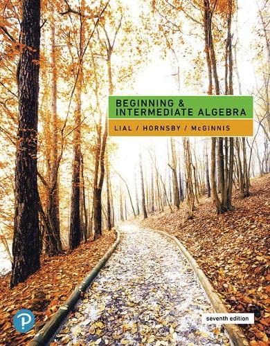Beginning and Intermediate Algebra 7th