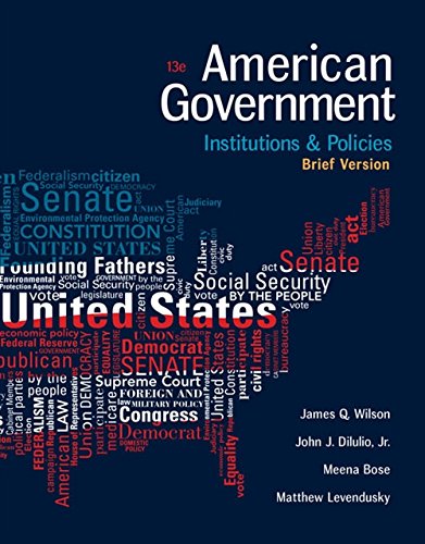American Government Institutions and Policies