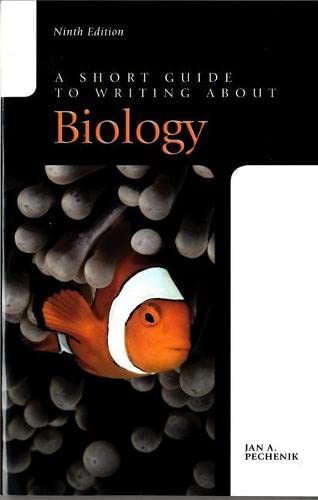 A Short Guide to Writing about Biology 8211 9th