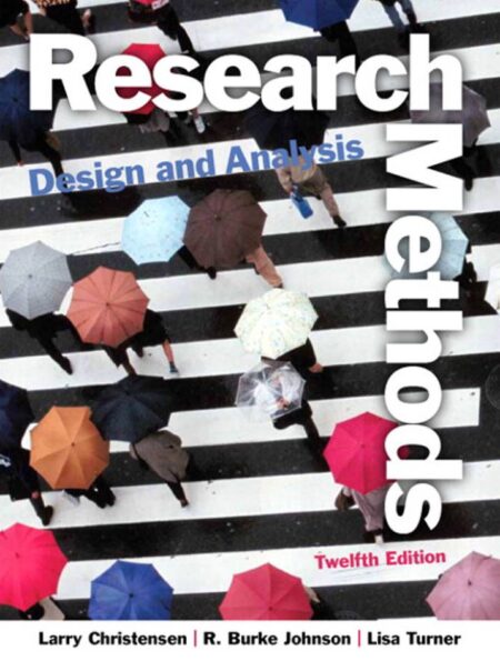 Research Methods Design and Analysis 12th 12E