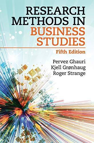 Research Methods In Business Studies 5Th