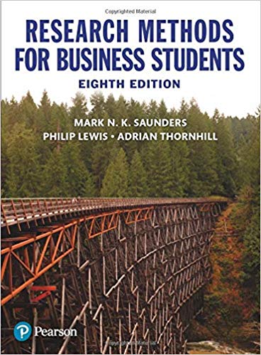 Research Methods for Business Students 8th by Mark N K Saunders