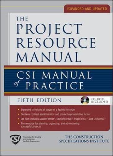 The Project Resource Manual PRM CSI Manual of Practice 5th