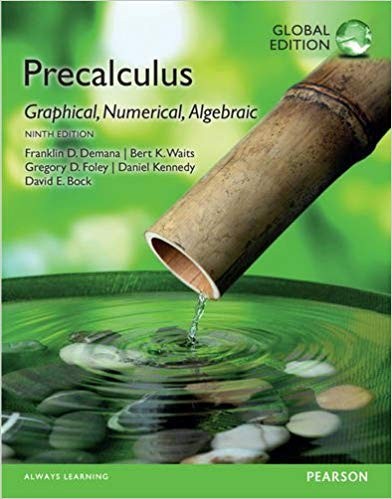 Precalculus Graphical Numerical Algebraic Global 9th