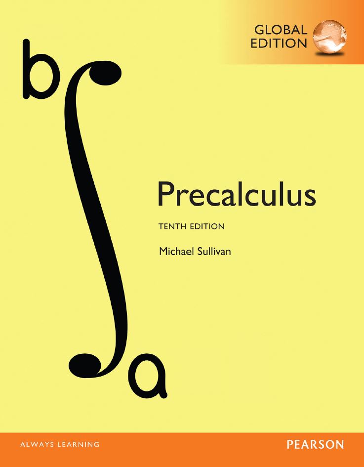 Precalculus 10th 10E Michael Sullivan