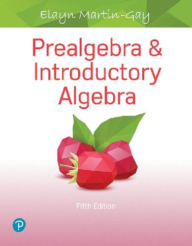 Prealgebra Introductory Algebra 5Th