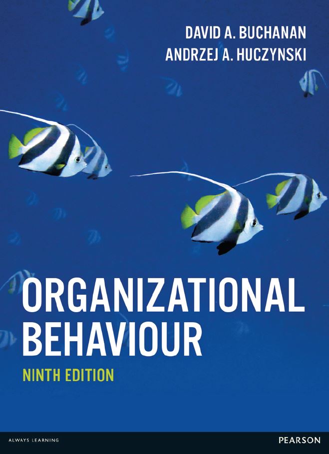 Organizational Behaviour 9th 9E David Buchanan