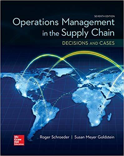 Operations Management In The Supply Chain 7Th Operations Management In The Supply Chain 7Th