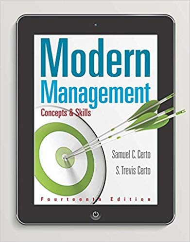Modern Management Concepts and Skills 14th by Samuel C Certo