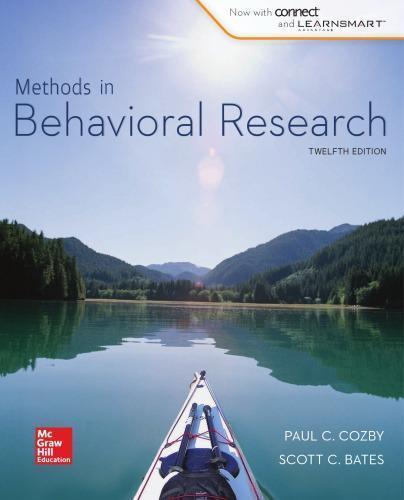 Methods In Behavioral Research 12Th