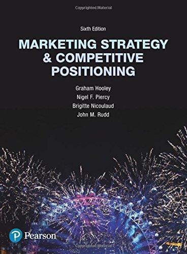 Marketing Strategy And Competitive Positioning 6Th Marketing Strategy And Competitive Positioning 6Th