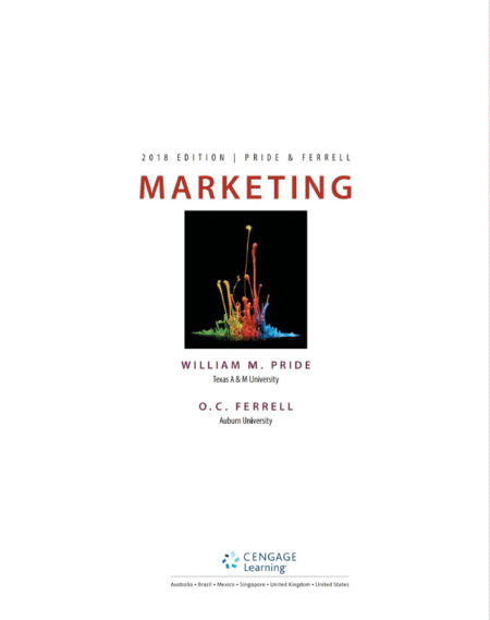 Marketing 2018 19th by William M Pride
