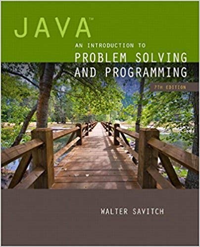 Java An Introduction to Problem Solving and Programming 7th