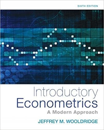 Introductory Econometrics A Modern Approach 6th