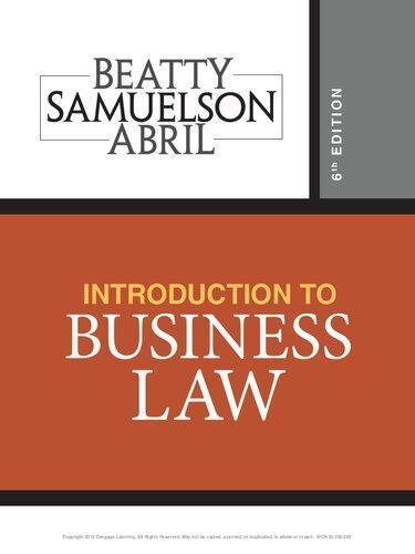 Introduction To Business Law 6Th