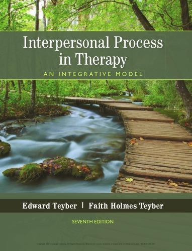 Interpersonal Process In Therapy An Integrative Model 7Th