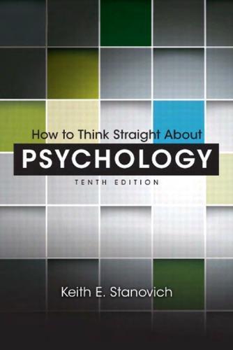 How To Think Straight About Psychology 10Th