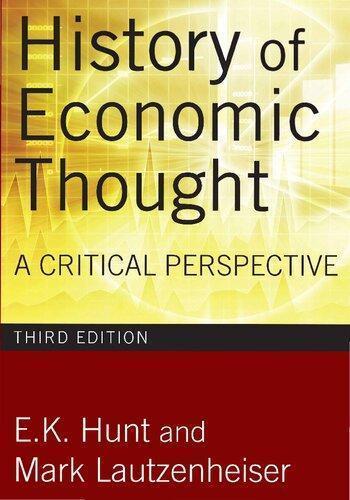 History Of Economic Thought A Critical Perspective 3Rd