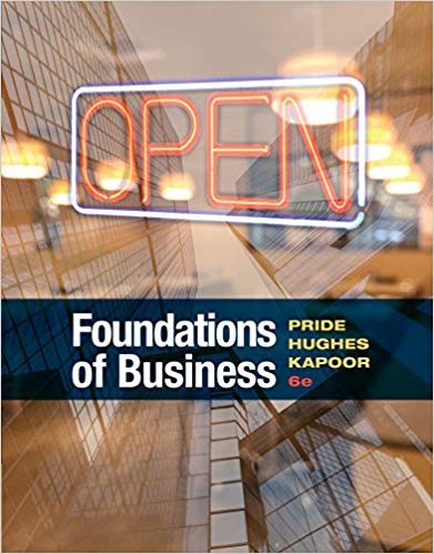 Foundations of Business 6th by William M Pride