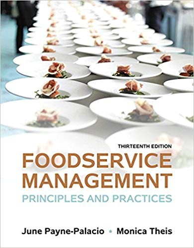 Foodservice Management Principles and Practices 13th
