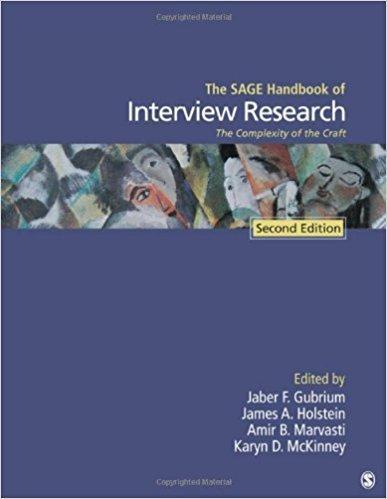 The Sage Handbook Of Interview Research The Complexity Of The Craft 2Nd